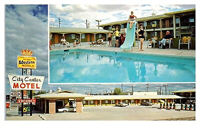 #ad 1960s City Center Motel Flagstaff AZ Route 66 Postcard *5N 2 7 $6.50