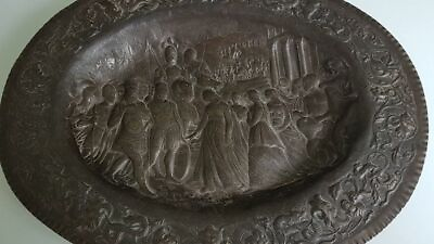 #ad Superb Dish Bronze Very Antique Superb Bronze Sculpture $791.50