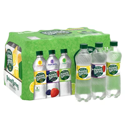 #ad Poland Spring Sparkling Water Flavor Variety Pack 16.9 Fl. Oz. 24 Pk. $24.88
