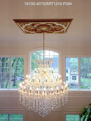 #ad CRYSTAL CHANDELIER MARIA THERESA GOLD ENTRYWAY FOYER DINING ROOM 49 LIGHT 72quot; $6579.06