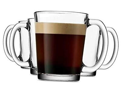 #ad Coffee Mugs Italian Made Glass Coffee Mug Hot Beverage Tea Cups Glass $36.10