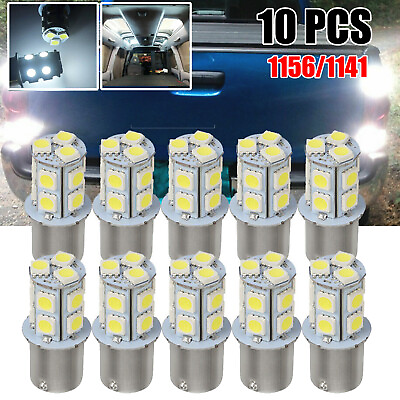 #ad 10x LED Bulbs BA15S 1156 1141 13 SMD High Bright Car LED Bulbs Lamps Pure White $9.73