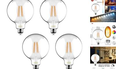 #ad 60W Equivalent Dimmable 5.5W Decorative Globe Vintage LED Edison Filament Clear $26.84