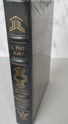#ad I THE JURY by Mickey Spillane SIGNED Easton Press “SEALED” $119.00