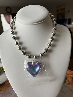 #ad 💜🌸😍Multicolor Heart Necklace $5.75