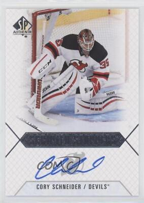 #ad 2015 16 SP Authentic Scripted Stoppers Cory Schneider #SS CS Auto $14.34