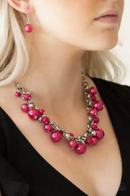 #ad Paparazzi: The Upstater Pink Necklace $5.99