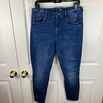 #ad Women#x27;s Mother Jeans High Waisted Looker Ankle Road to Paradise Size 33 $45.97