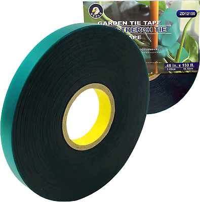 #ad 8Mil Extra Thick 150 Feet X 1 2#x27;#x27; Stretch Plant Tie Tape Garden Tie Tape for Pl $7.51