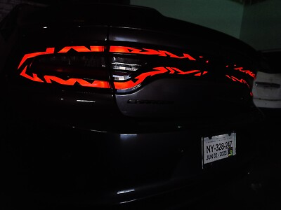 #ad For 2015 2023 Charger Tail Light Race Race Track Precut Overlay Rear Decal... $49.99