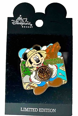 #ad Disney Pin DCA Mickey Gold Rush California History Series LE $11.00