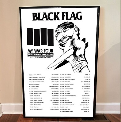 #ad Black Flag Tour 2024 Poster $8.98