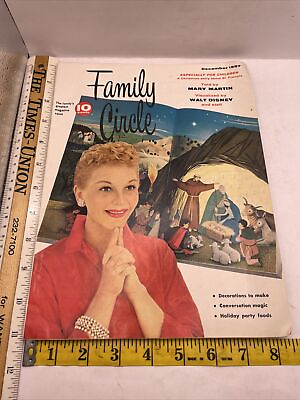 #ad DECEMBER 1957 FAMILY CIRCLE MAGAZINE The Little Lame Lamb Disney F5B $6.50