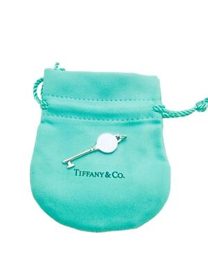 #ad Please Return To Tiffany amp; Co. Sterling Round Key Pendant Pouch $187.49