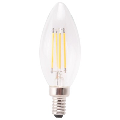 #ad Dimmable E12 4W COB Candle Flame Filament LED Light Bulb Lamp 10*37595 AU $11.99