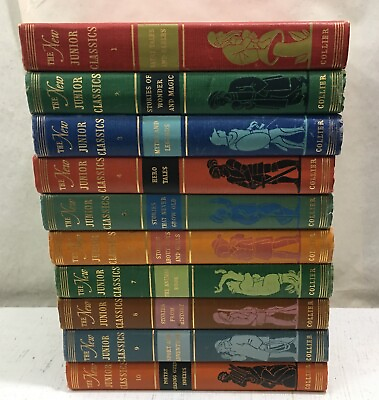 #ad The New Junior Classics Young Folks Shelf of Books Set of 10 Volumes Collier $39.91