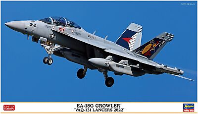 #ad Hasegawa 1 72 US Navy EA 18G Growler VAQ 131 Lancers Plastic Model 02432 $39.46