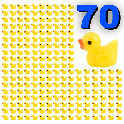 #ad 70 Pack Jeep Rubber Ducks in Bulk Yellow Ducks for Ducking Cruise Ducks Small US $13.99