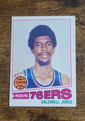 #ad 1977 Topps Basketball #34 Caldwell Jones Philadelphia 76ers Vintage All Star $2.74