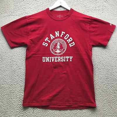 #ad Stanford University Cardinal Russell Athletic T Shirt Men#x27;s Medium M Graphic Red $16.99