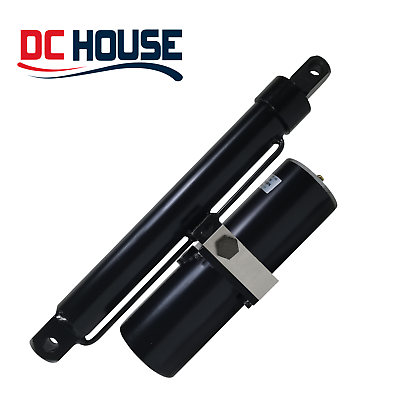 #ad DC 12V 8quot; Stroke Industrial Hydraulic Linear Actuator Heavy Duty 1760lbs Force $209.00