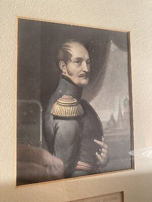 #ad Tsar Nicholas I Russian Emperor Tsar 1852 Photo Portrait Framed Nice Romanov $124.99