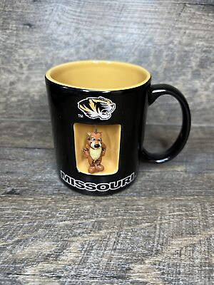 #ad RARE Missouri Mizzou Tigers Coffee Cup Mug 3D quot;SPINNERquot; Truman The Tiger NCAA H1 $24.99