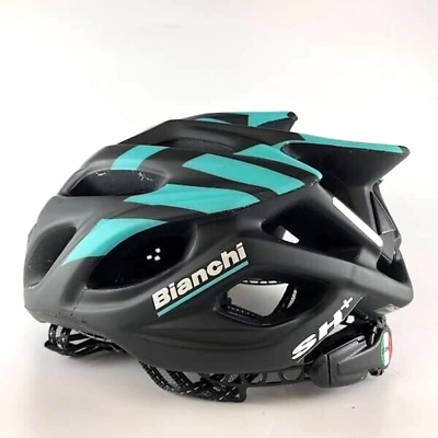#ad BIANCHI Helmet SH SHABLI2 Celeste Black Bicycle Cycling Bike X PLOD Italy Made $249.00