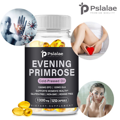 #ad Evening Primrose Oil 1300mg Cold Pressed GLA SupplementAnti AgingSkin Health $14.22