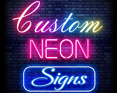 #ad Free Design Personalised Custom Neon Signs LED Night Light Wall Mount Wedding $5.99