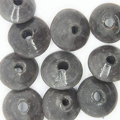 #ad Glass Beads Lavender Opaque Disc Rondelle 16x6mm. Pack of 10. Made in India. $5.96