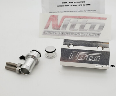 #ad New NITTO 5 8quot; Cylinder Head Oil Drain for Nissan Skyline RB26DETT RB20 RB25 $141.00