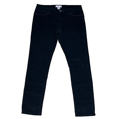 #ad Ocean Pacific OP Black Corduroy Pants Size 13 32x29 Tapered Fit Retro Vintage $14.41