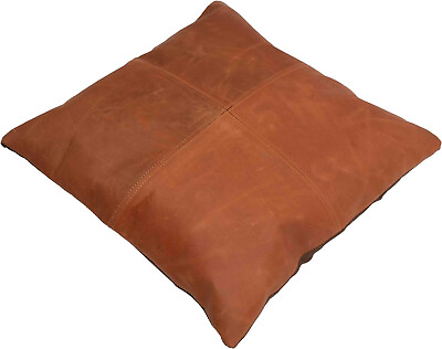 #ad 100% Genuine High Quality Goat Enigma Leather Decorative Throw Pillow Covers $51.70