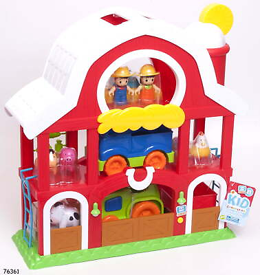 #ad Farm House Play Set with Animals Lights Up with Sound35 Pieces $18.97