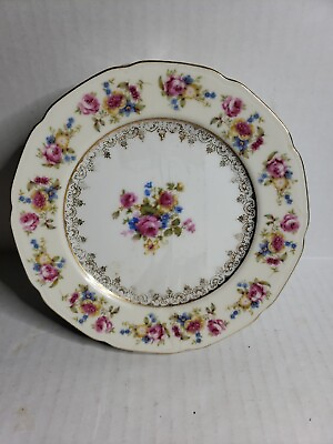 #ad Gold Castle Hostess Bread amp; Butter Plate Made In Occupied Japan 6 5 8 Inch $7.50