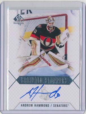 #ad 2015 16 SP Authentic Scripted Stoppers Signature Autograph Andrew Hammond AUTO C $14.95