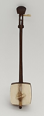 #ad Japanese treen wood vintage Victorian antique tiny Shamisen musical instrument GBP 65.00