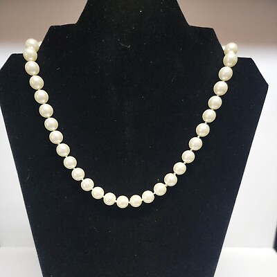 #ad Ceramic Pearl 18quot; Necklace $8.50