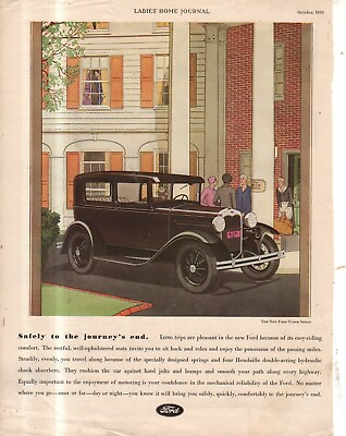 #ad 1930 Ford Model A Tudor Sedan Original ad Rare $20.30