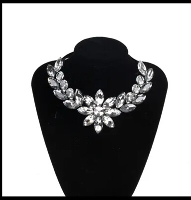 #ad Womens Fashion Choker Bohemian Statement Glass Crystal Flower Pendant Necklace 6 $15.25