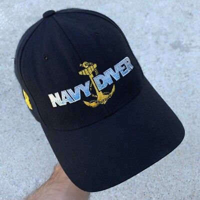 #ad Vtg 1999 Navy Diver Men Of Honor Film Crew Robert DeNiro Cuba Gooding Jr Hat $59.95
