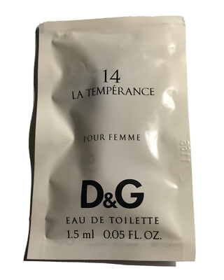 #ad Dolce amp; Gabbana 14 LA TEMPERANCE 0.05 oz 1.5 ml EDT Spry Mini Travel Sample Vial $3.99