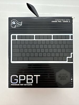 #ad Glorious GPBT ANSI Mechanical Keyboard Keycaps Black Ash $29.00