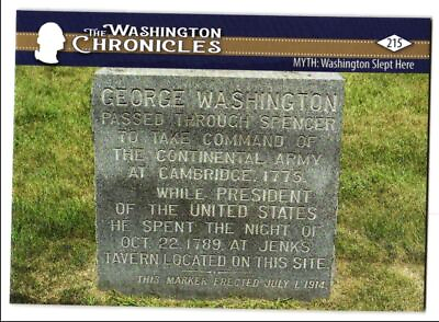#ad H176 2022 The Washington Chronicles Gold MYTH: Washington Slept Here 699 #215 $3.99