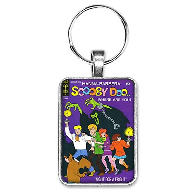 #ad Scooby Doo Where Are You Oct. Cover Key Ring or Necklace Comic Book Jewelry $12.95