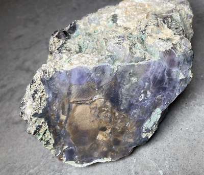 #ad Amethyst Sage Agate Rough Cut Face Stone Beautiful Dark Purple Craft or Display $150.00