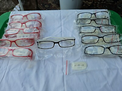 #ad Lot 10 Splash Eyeglass Frames Msp 163 C24 52 18 128 Mix 5 Red 5 Black Japan New $250.00