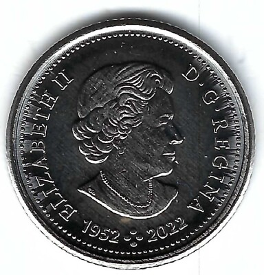 #ad 2023 Canada First Strike Brilliant Uncirculated Honoring QEII 10 Cent Coin $1.15