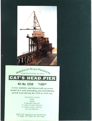 #ad #ad SHEEPSCOT SCALE PRODUCTS KIT #1250 CAT#x27;S HEAD PIER HO SCALE $296.99
